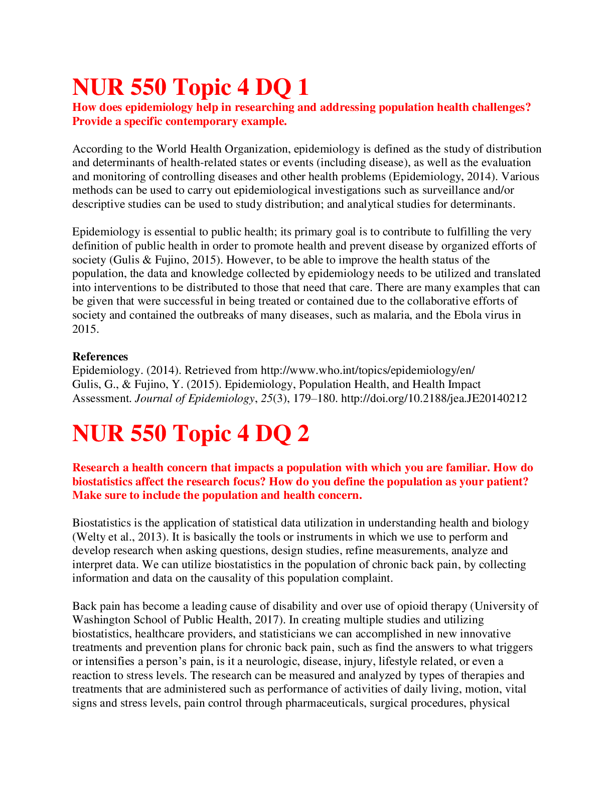 Preview image for NUR 550 Topic 4 DQ 1&2